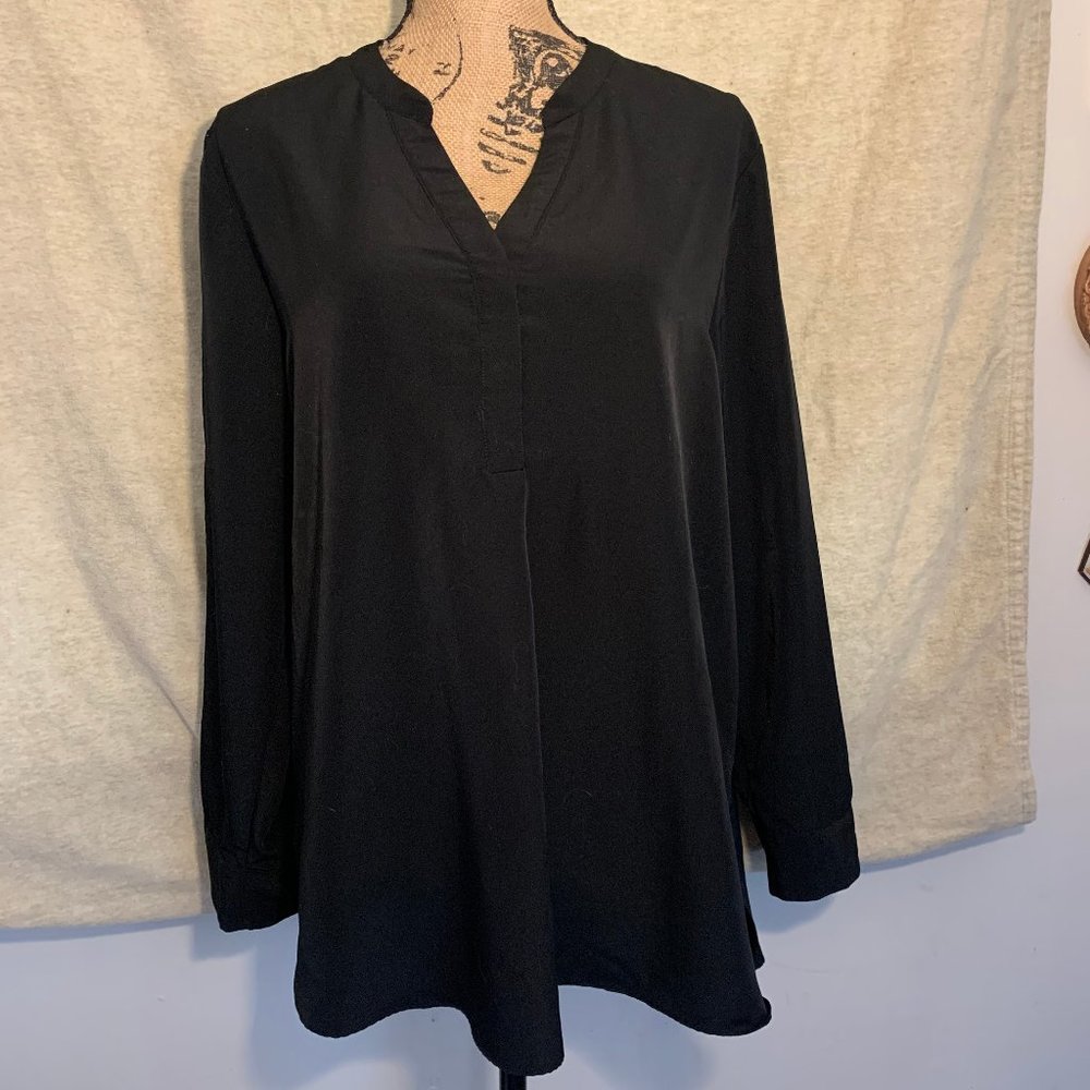 Isaac Mizrahi Polyester Shell Blouse, Vneck